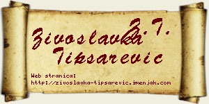Živoslavka Tipsarević vizit kartica
